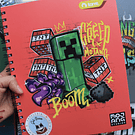 Cuaderno universitario Minecraft 100 hojas cuadriculado 7 mm