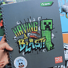 Cuaderno universitario Minecraft 100 hojas cuadriculado 7 mm