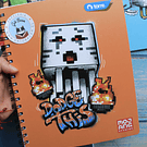 Cuaderno universitario Minecraft 100 hojas cuadriculado 7 mm