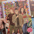 Cuaderno tres materias Harry Potter diseño Trucos