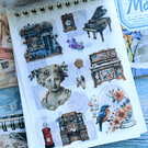 libreta stickers 50 hojas Retro Vintage