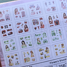 Caja 100 Laminas de Stickers diseño Estaciones del Año