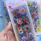 Tiras de sitickers florales (10 Piezas)