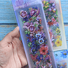 Tiras de sitickers florales (10 Piezas)