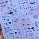 sticker tipo retro colores (4 unidades)