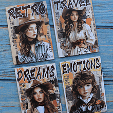 Libro Stickers chica Vintage 20 Hojas