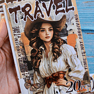 Libro Stickers chica Vintage 20 Hojas