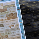 Set de stickers Frases y Letras