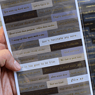 Set de stickers Frases y Letras