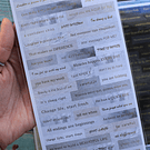 Set de stickers Frases y Letras