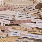 Set de stickers Frases y Letras