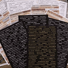 Set de stickers Frases y Letras