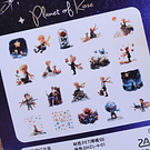 Set de Stickers El Principito y Alicia (40 stickers)