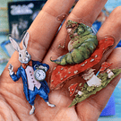 Set de Stickers El Principito y Alicia (40 stickers)