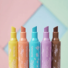 Destacadores Metallicos Glitter 10 colores