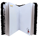 Libreta A5 Tapa Bordada Snoopy