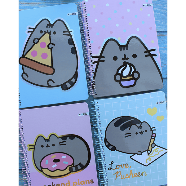 Cuaderno Tamaño Carta Pusheen 3 Materias