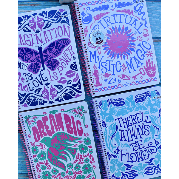 Cuaderno tamaño carta Mystic 3 materias