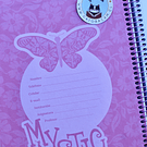 Cuaderno tamaño carta Mystic 3 materias
