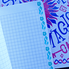 Cuaderno tamaño carta Mystic 3 materias