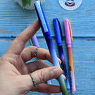 Roller Gel Borrable, Borrax SUNSET Tinta Azul.-