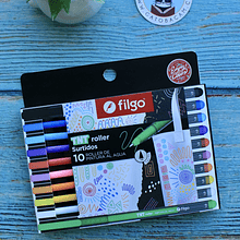 Estuche 10 colores roller pintura al agua TNT