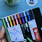 Estuche 10 colores roller pintura al agua TNT