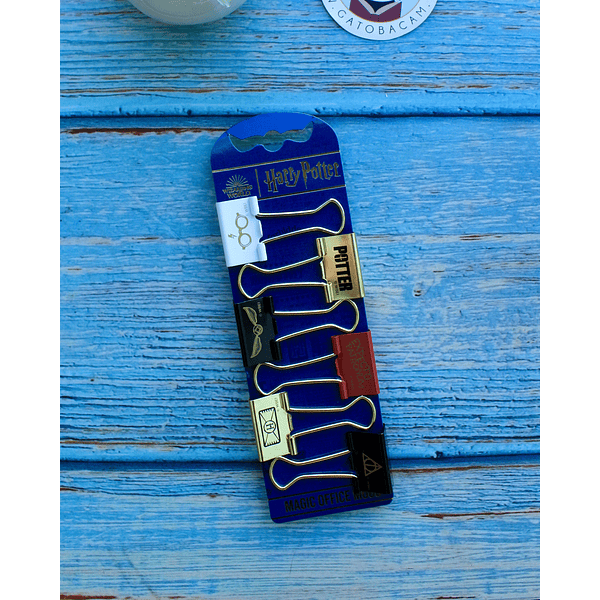 Binder Clips Harry Potter - 6 unidades