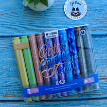 Destacadores Metallicos Glitter 10 colores