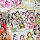 Set 20 stickers diseño Chica Japonesa
