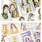 Set 20 stickers diseño Chica Japonesa