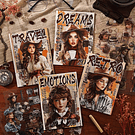 Libro Stickers chica Vintage 20 Hojas