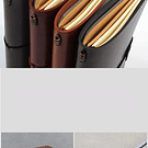 Cuaderno estilo Traveler’s Notebook o cuaderno viajero con cubierta de cuero sintético y bolsillos interiores