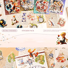 Set de Stickers El Principito y Alicia (40 stickers)