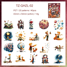 Set de Stickers El Principito y Alicia (40 stickers)