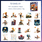 Set de Stickers El Principito y Alicia (40 stickers)