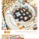 Set de Stickers Accesorios y comida Vintage