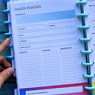 Libreta de Disco tamaño A5 Texturizada diseño Mariposa