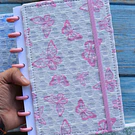 Libreta de Disco tamaño A5 Texturizada diseño Mariposa