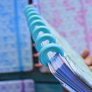 Libreta de Disco tamaño A5 Texturizada diseño Mariposa