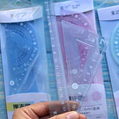 Set de reglas en tonos pasteles