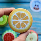 Sacapuntas con deposito diseño frutas 