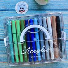 Marcadores Acrilicos punta pincel 24 colores