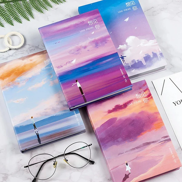 Libreta empastadas diseño Cielo