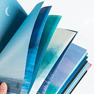 Libreta empastadas diseño Cielo