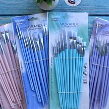 Set pinceles 12 Piezas colores Pasteles