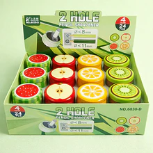 Sacapuntas con deposito diseño frutas 