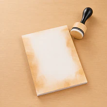 Set 2 esponjas redondas con mango de madera para sombreado Scrapbooking