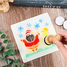 Set 2 esponjas redondas con mango de madera para sombreado Scrapbooking