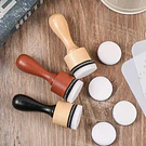 Set 2 esponjas redondas con mango de madera para sombreado Scrapbooking